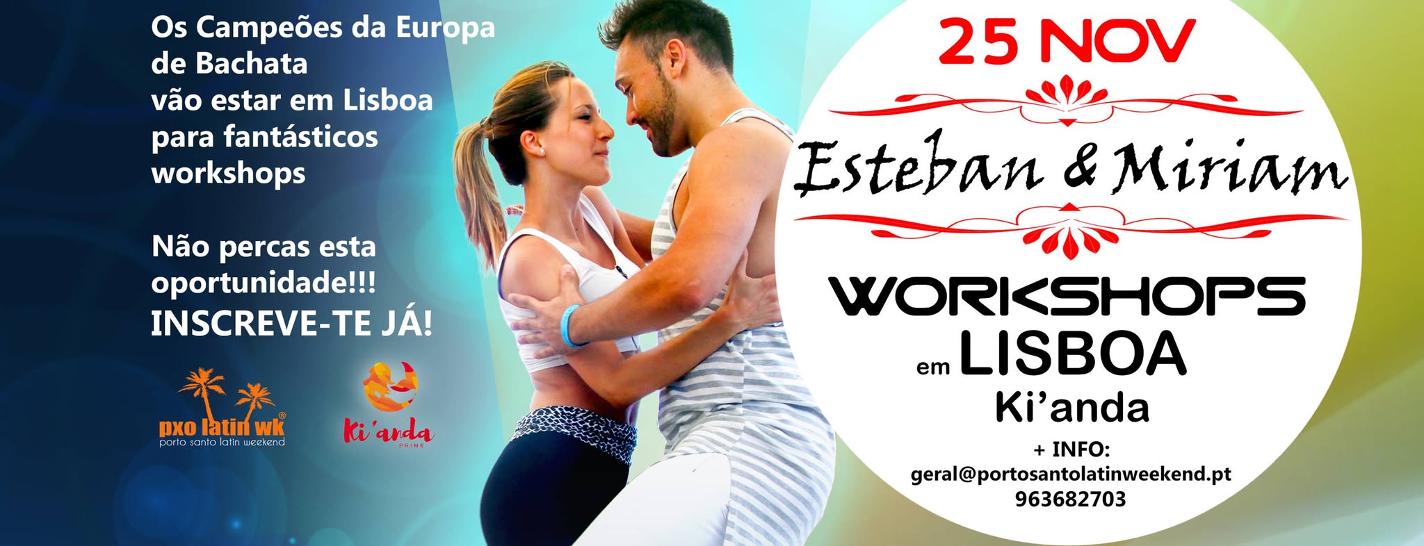 Esteban y Miriam - Bachata Workshops em Lisboa