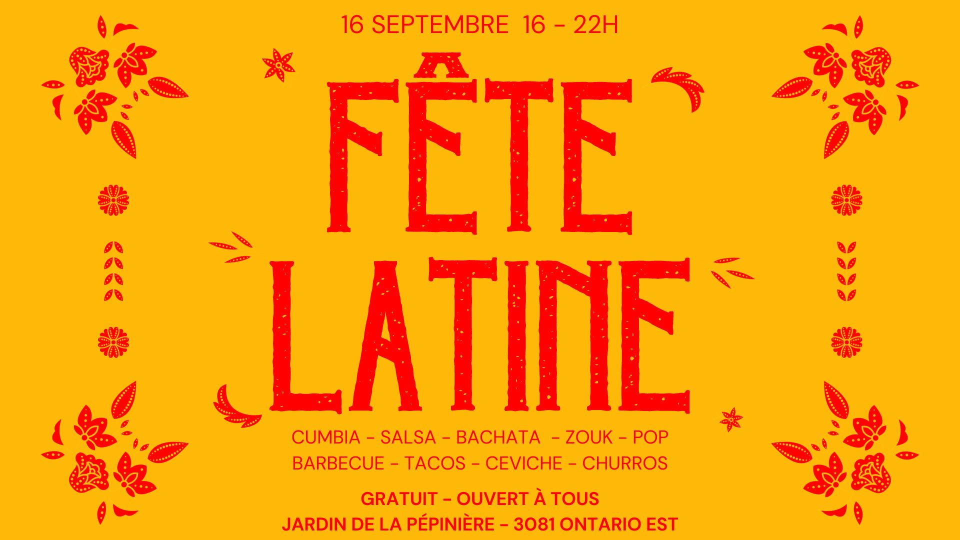 Fête latine au Jardin - Fiesta latina