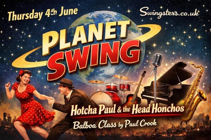 Planet Swing - Hotcha Paul & the Head Honchos - Balboa Class by Paul Crook