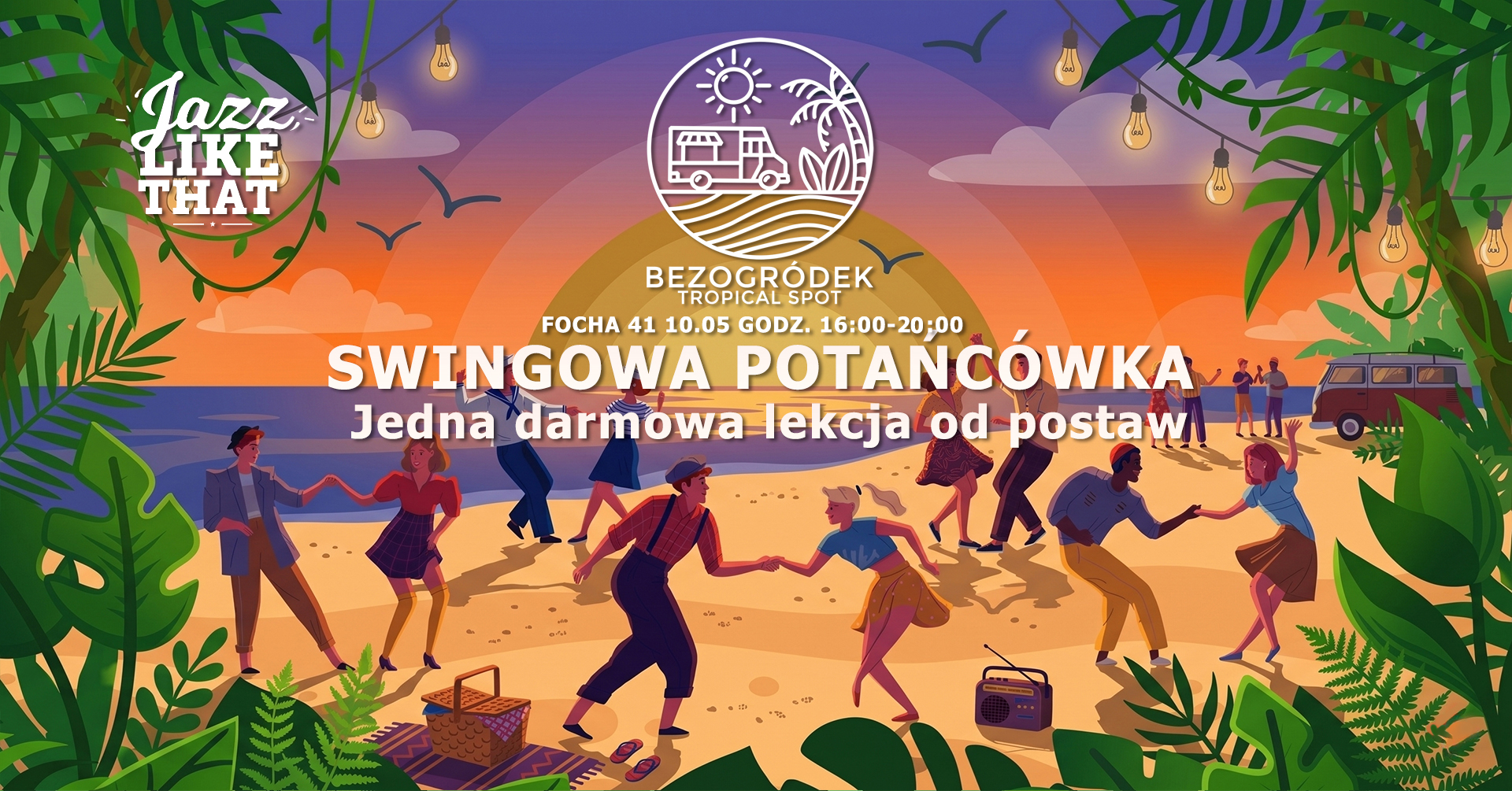Swingi Bezogródek - potańcówka & darmowa lekcja Lindy Hopa od podstaw