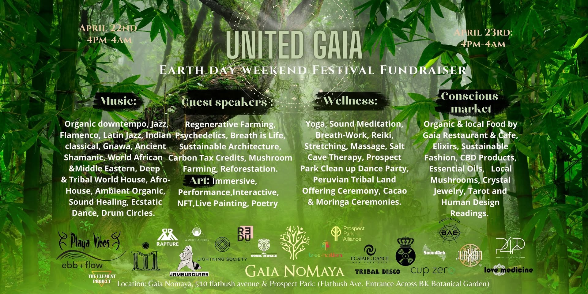 United Gaia 22: Earth Weekend Festival Fundraiser