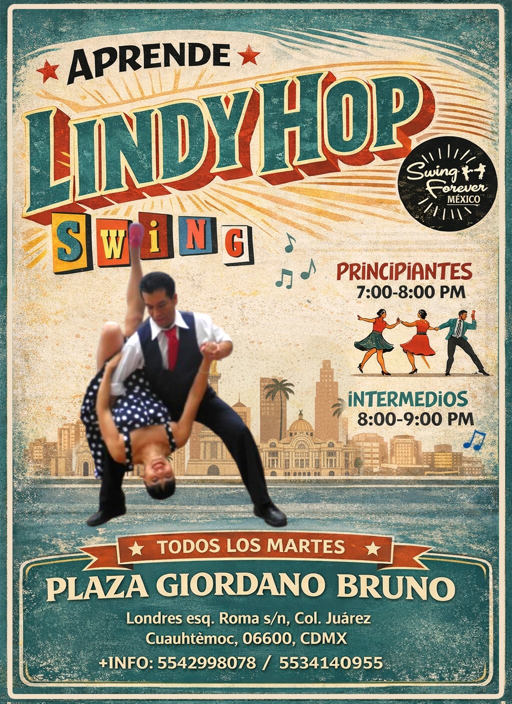 BAILA LINDY HOP SWING: Principiantes e intermedios