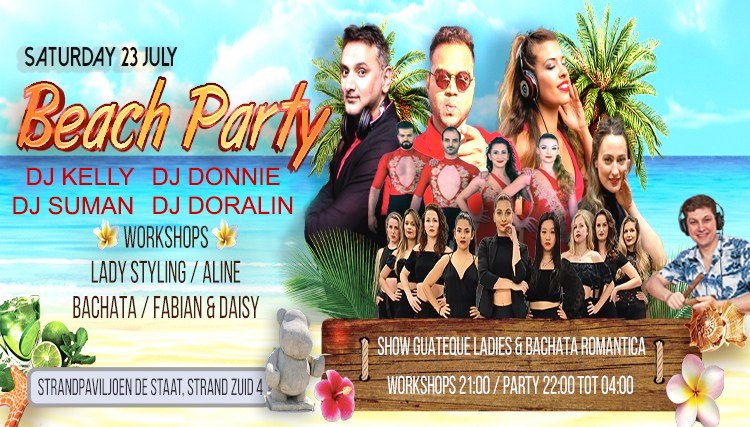 Beach Party La Bodeguita _ Zaterdag 23 Juli_21:00 till 04:00_Strandpaviljoen De Staat