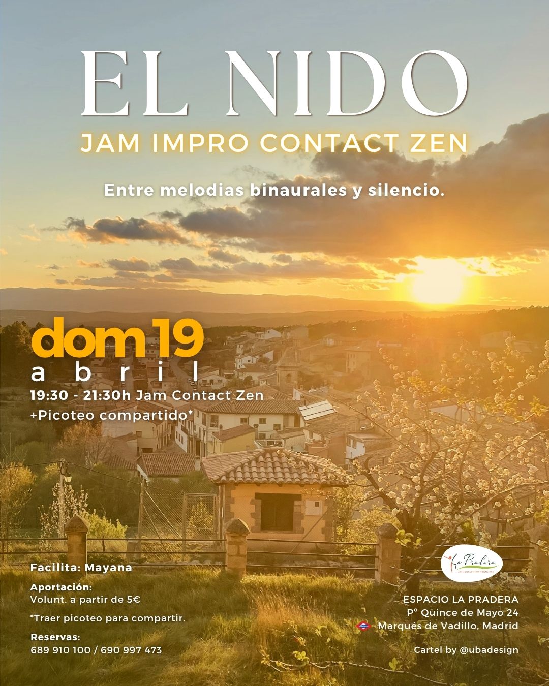 EL NIDO. Jam Impro Contact Zen