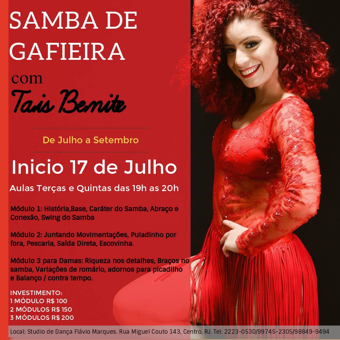 Curso de Samba de Gafieira com Tais Benite