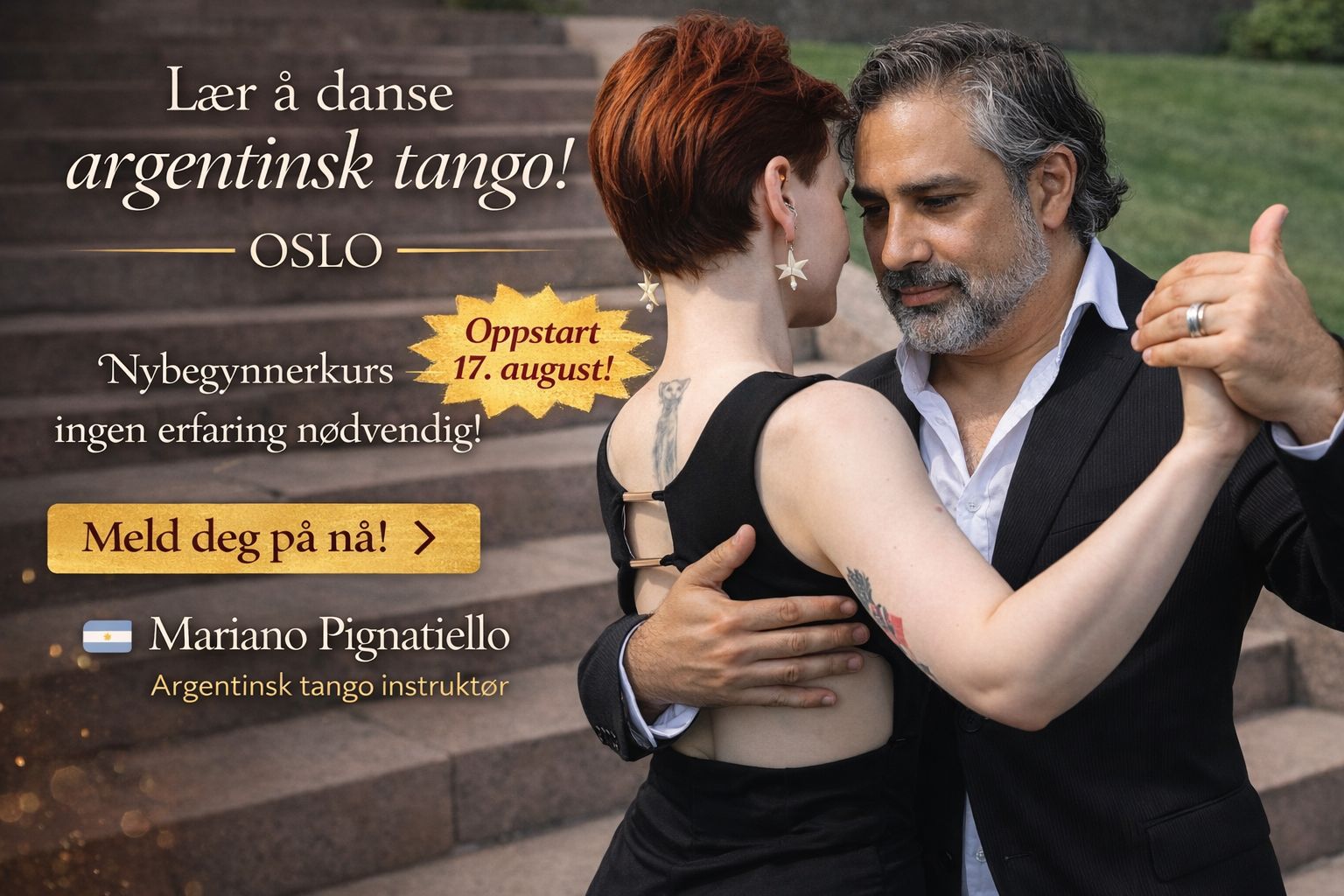 Nybegynnerkurs i Argentinsk Tango Oppstart 17. august