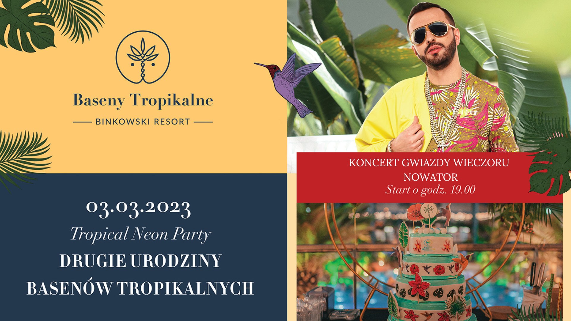Tropical Neon Party - Drugie urodziny Basenów Tropikalnych 🏝