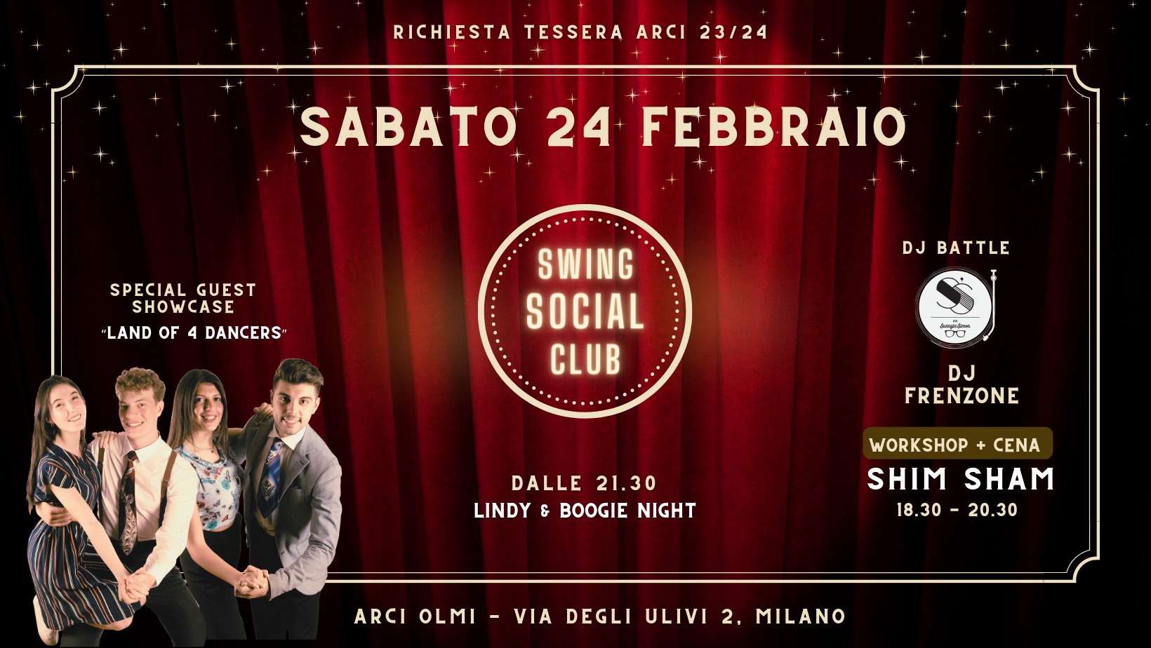 Swing Social Club 24.02 + Shim Sham Workshop