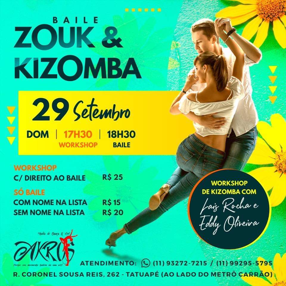 Zouk e Kizomba - Workshop e Matinê