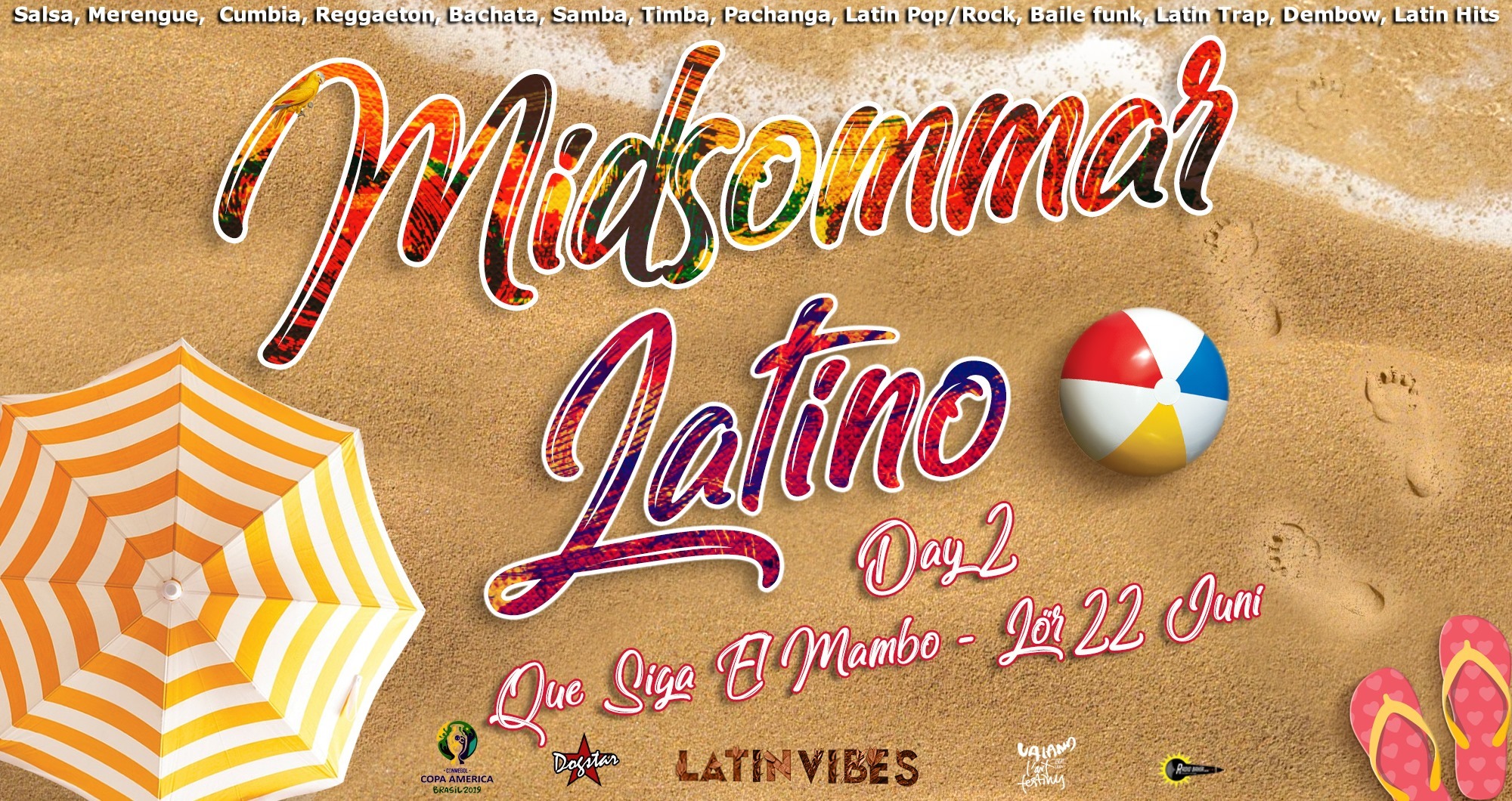 Midsommar Latino "Day2" • Que Siga El Mambo • Lör 22 Juni 21-05