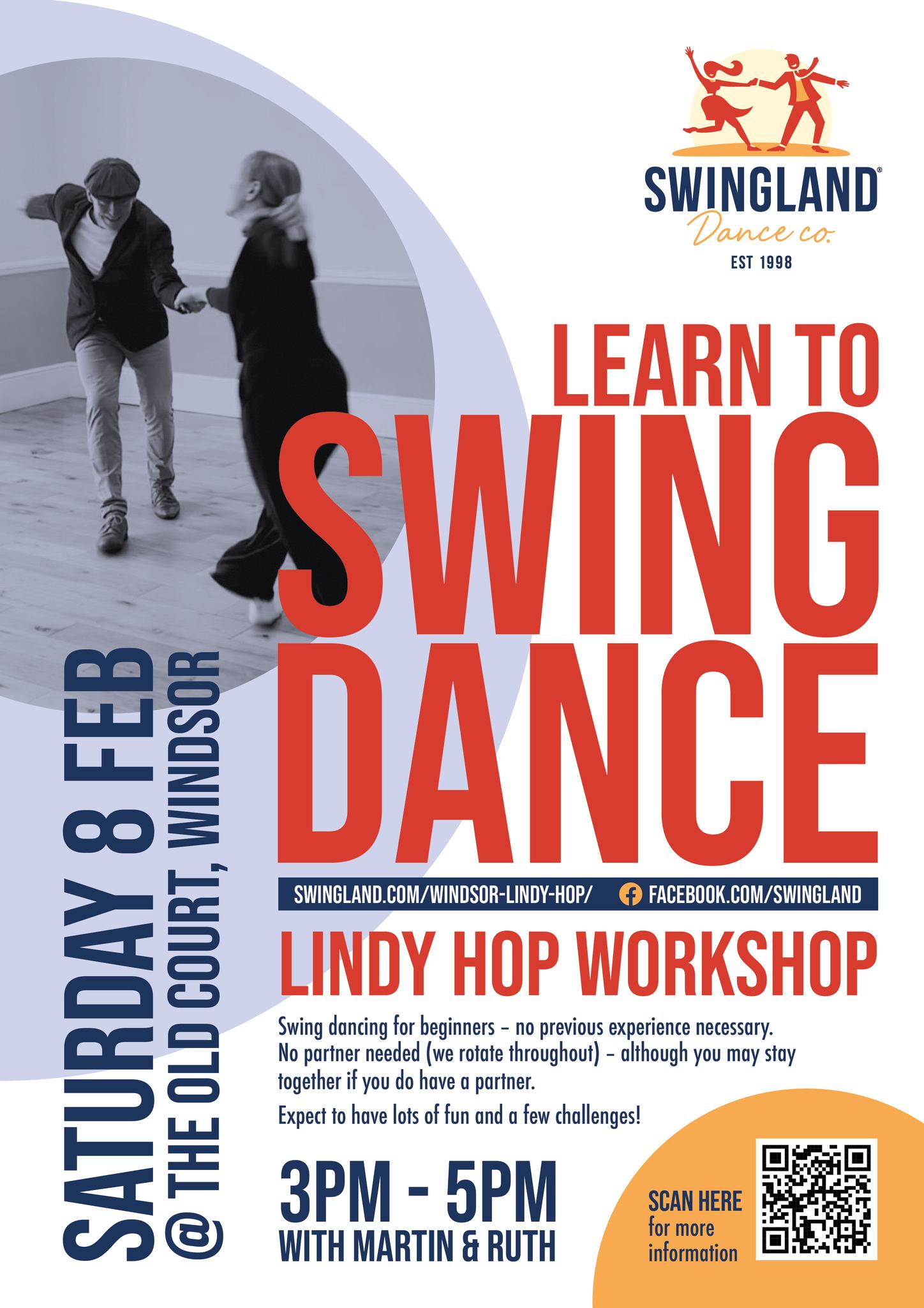 Workshop (Windsor) - beginners swing dance (Lindy hop)