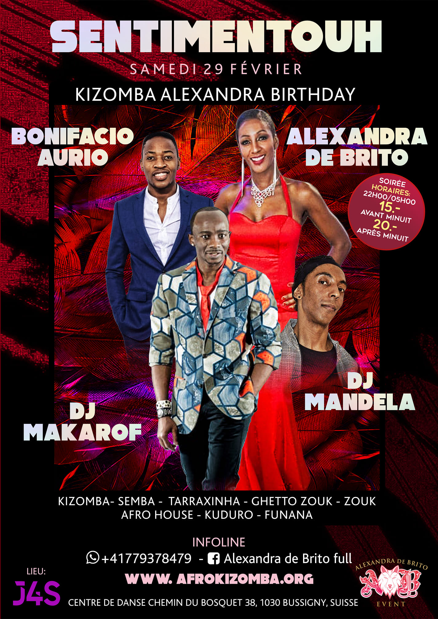 SENTIMENTOUH KIZOMBA ESPECIAL BIRTHDAY ALEXANDRA DE BRITO