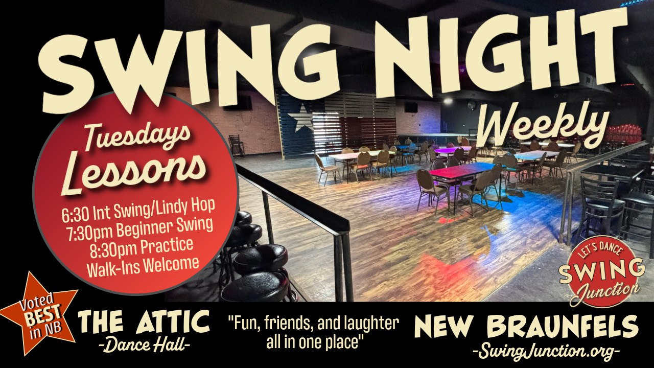 Swing Dance Classes Attic Dance Hall New Braunfels!