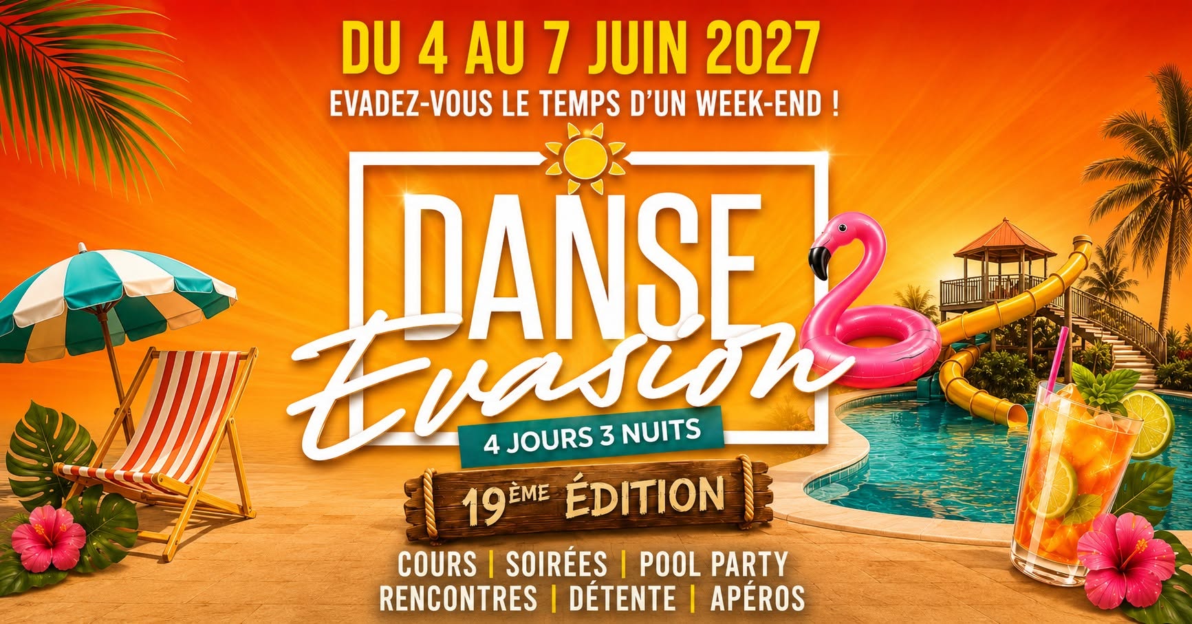 Week-end Danse Évasion 2027 - 4 au 7 juin 2027