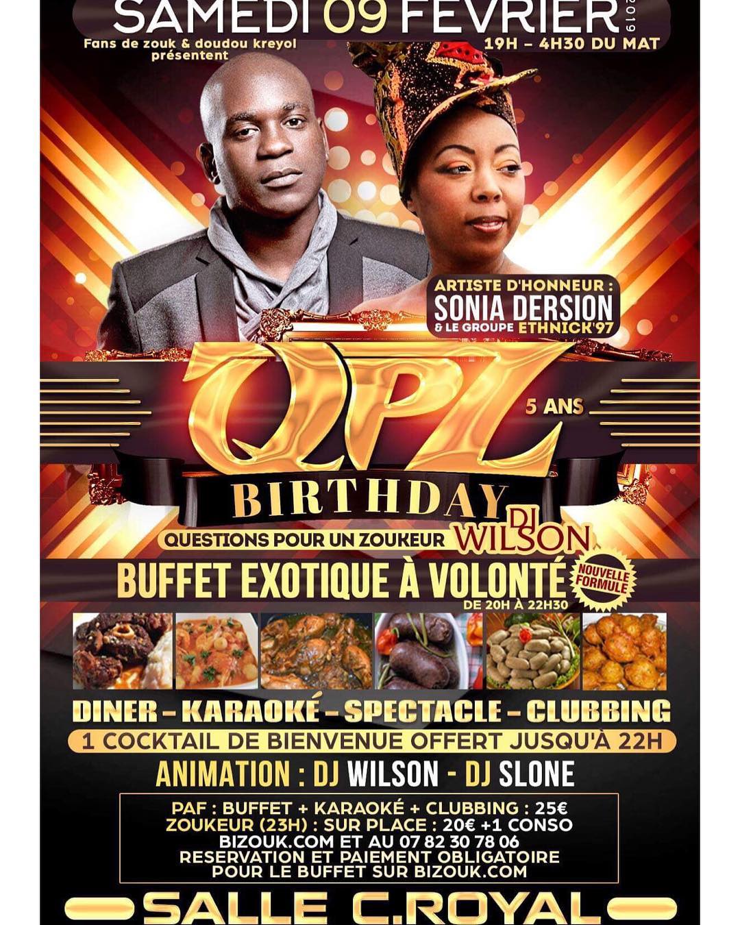 Qpz Birthday" Buffet Exotique À Volonté"