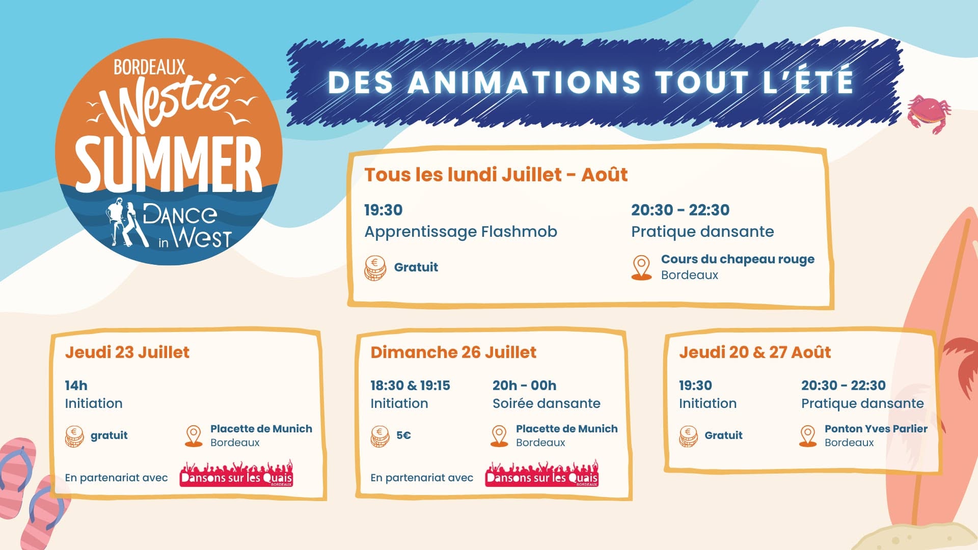 Les Lundis en plein air - Flashmob et pratique 100% West