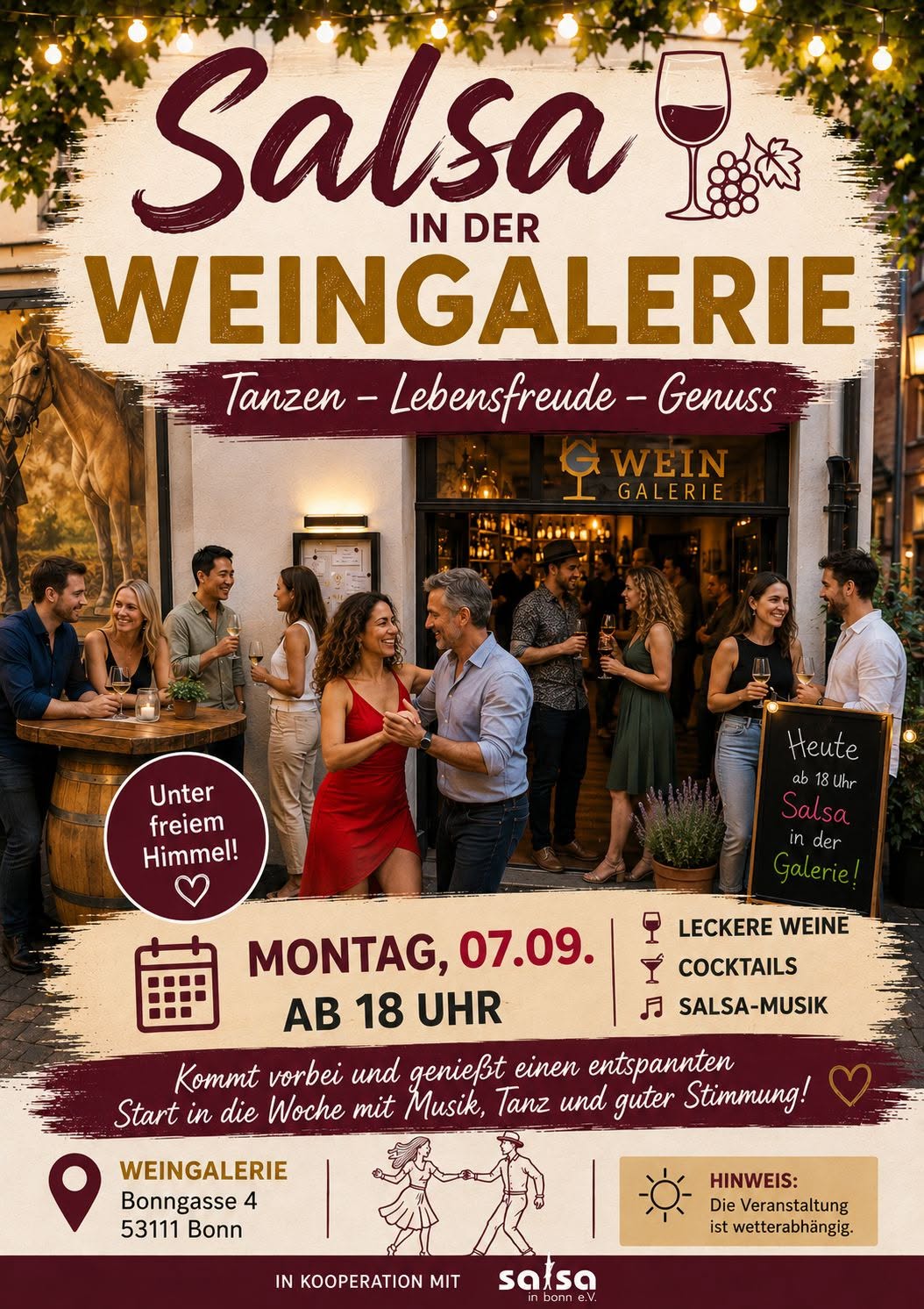 Salsa in der Weingalerie
