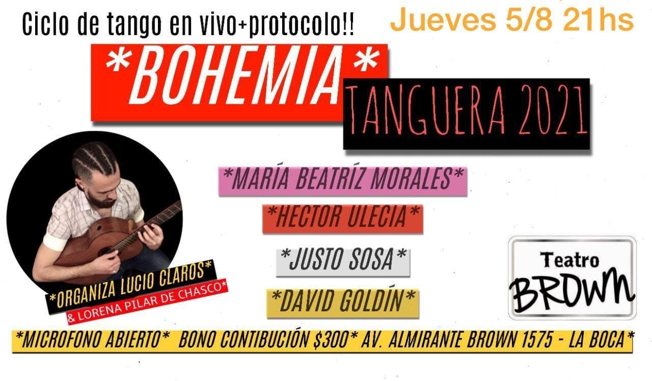 Bohemia tanguera en el Brown.