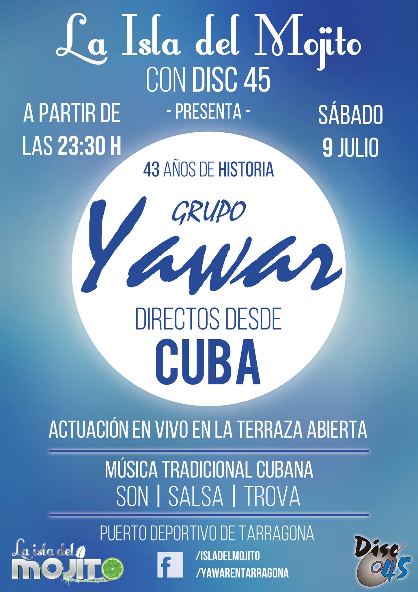 Fiesta despedida de Yawar en La Isla del Mojito