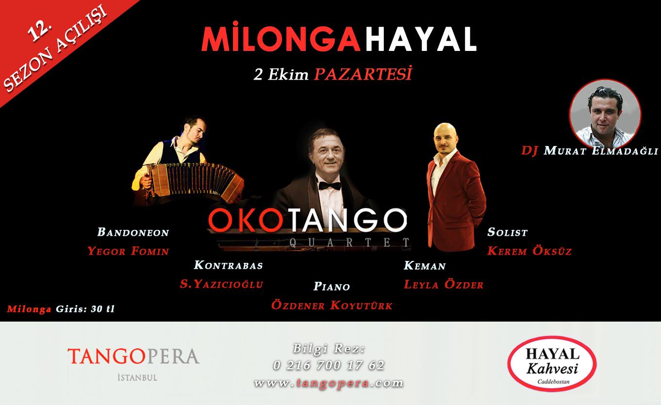 Milonga HAYAL Kahvesi 12. & TANGOPERA 19. Sezon Açılışı
