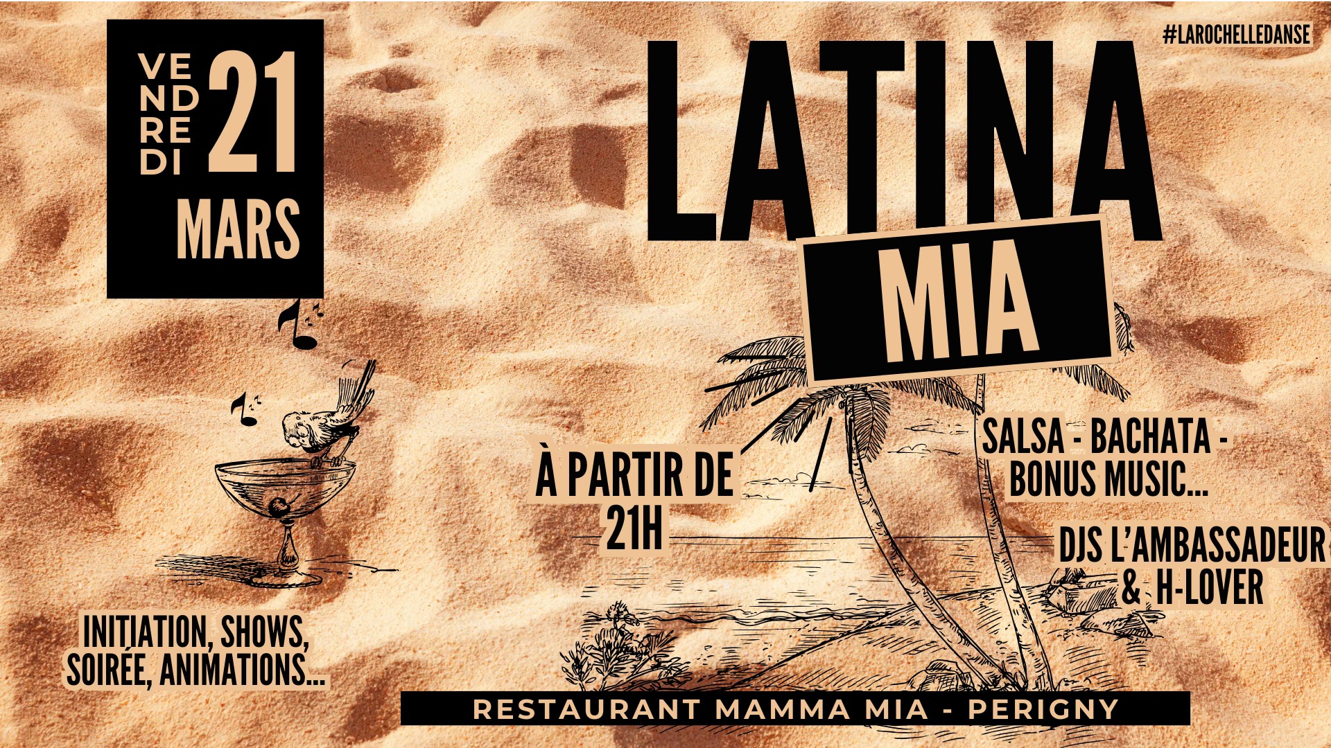 Latina Mia - Soirée Latino à La Rochelle avec Achile DINGA #larochelledanse