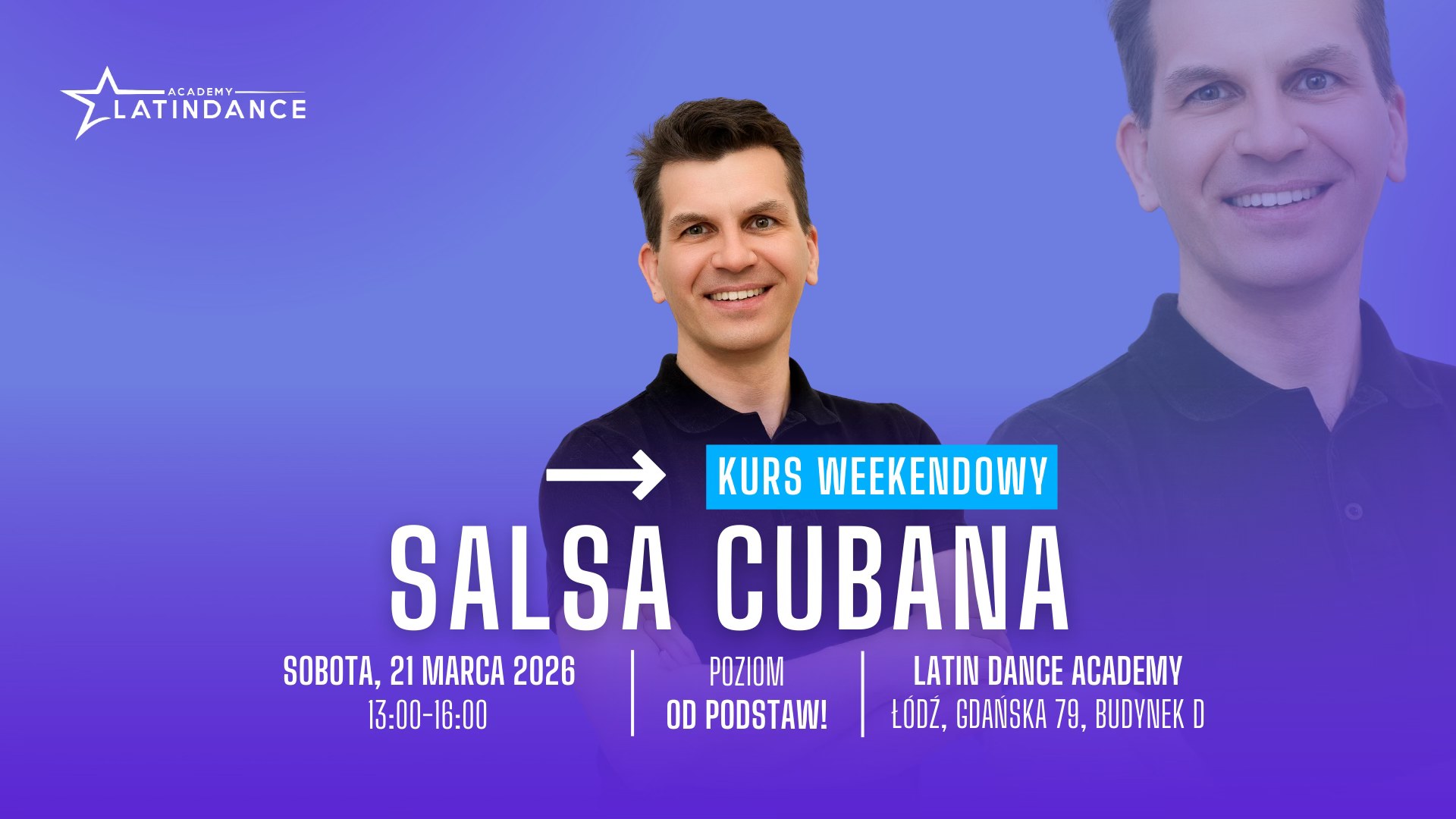 Salsa Cubana Kurs Intensywny od podstaw w LDA! 21 marca '26