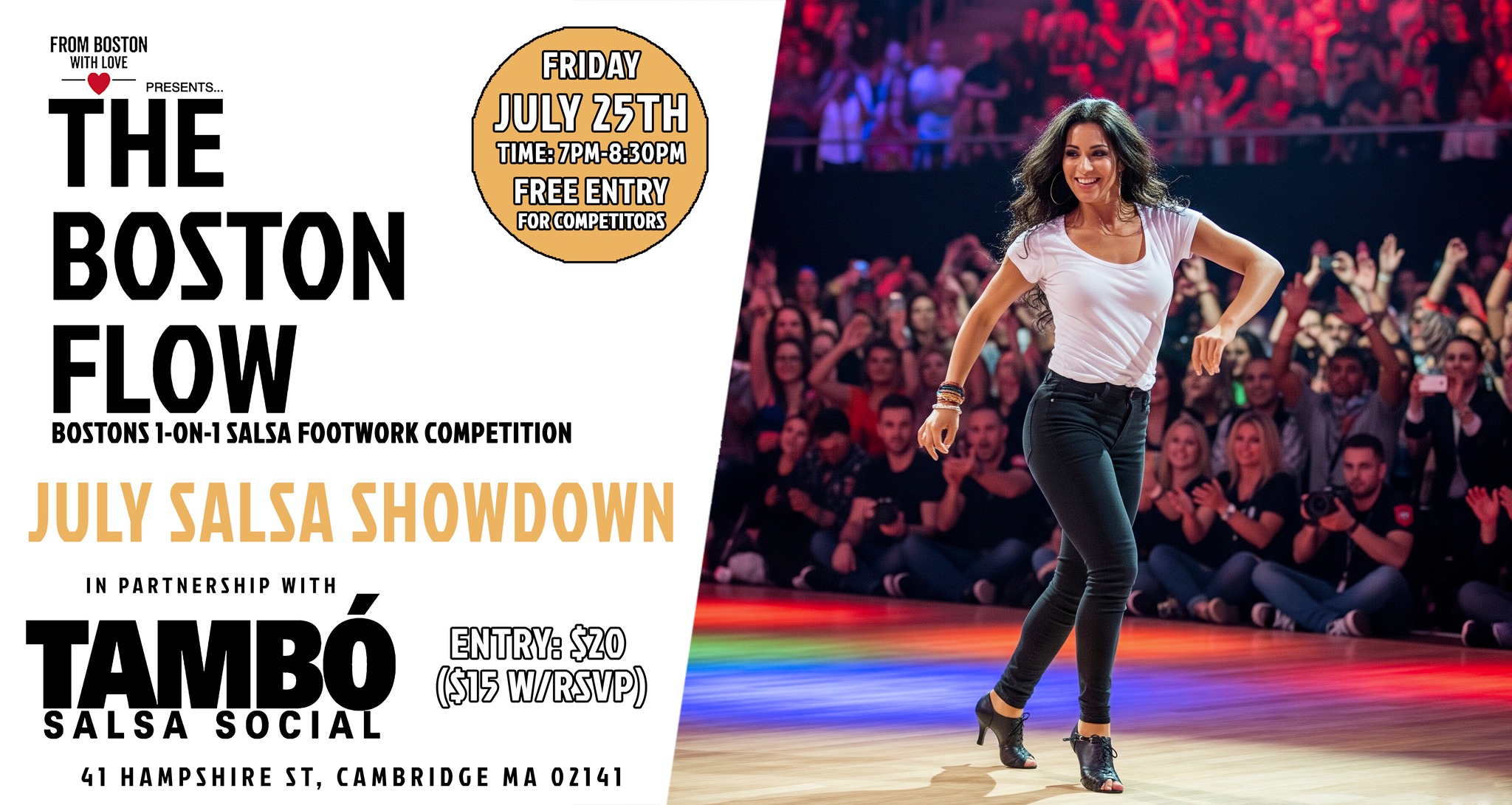 July Salsa Showdown ( Salsa Competition ) The Boston Flow Salsa Bachata Competition
