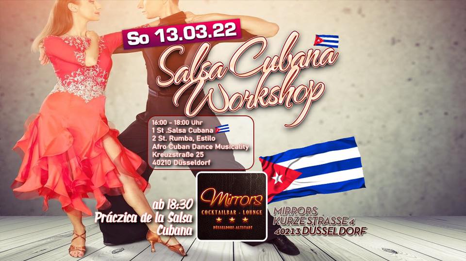 Salsa Cubana Workshop Übung und Party Día Cubano Düsseldorf
