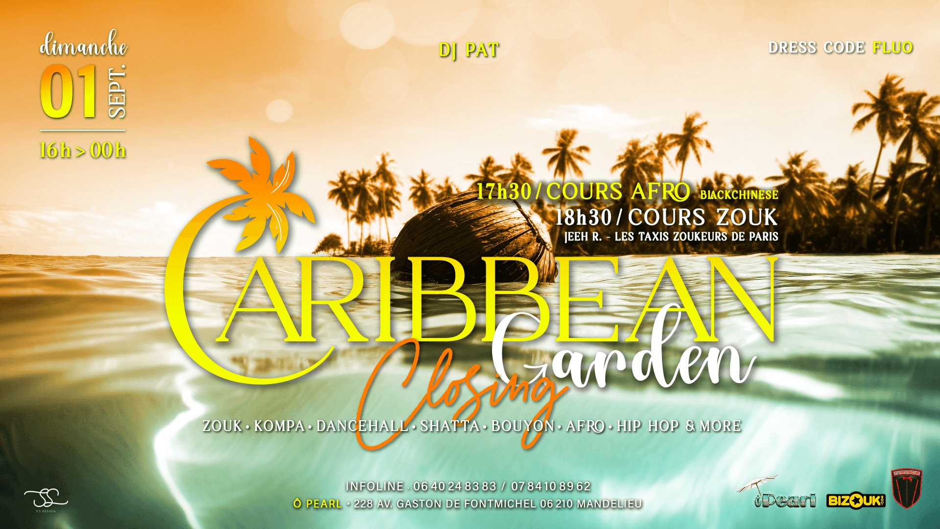 CARIBBEAN GARDEN - CLOSING ZOUK DANCEHALL KOMPA GOUYAD SHATTA BOUYON KIZOMBA