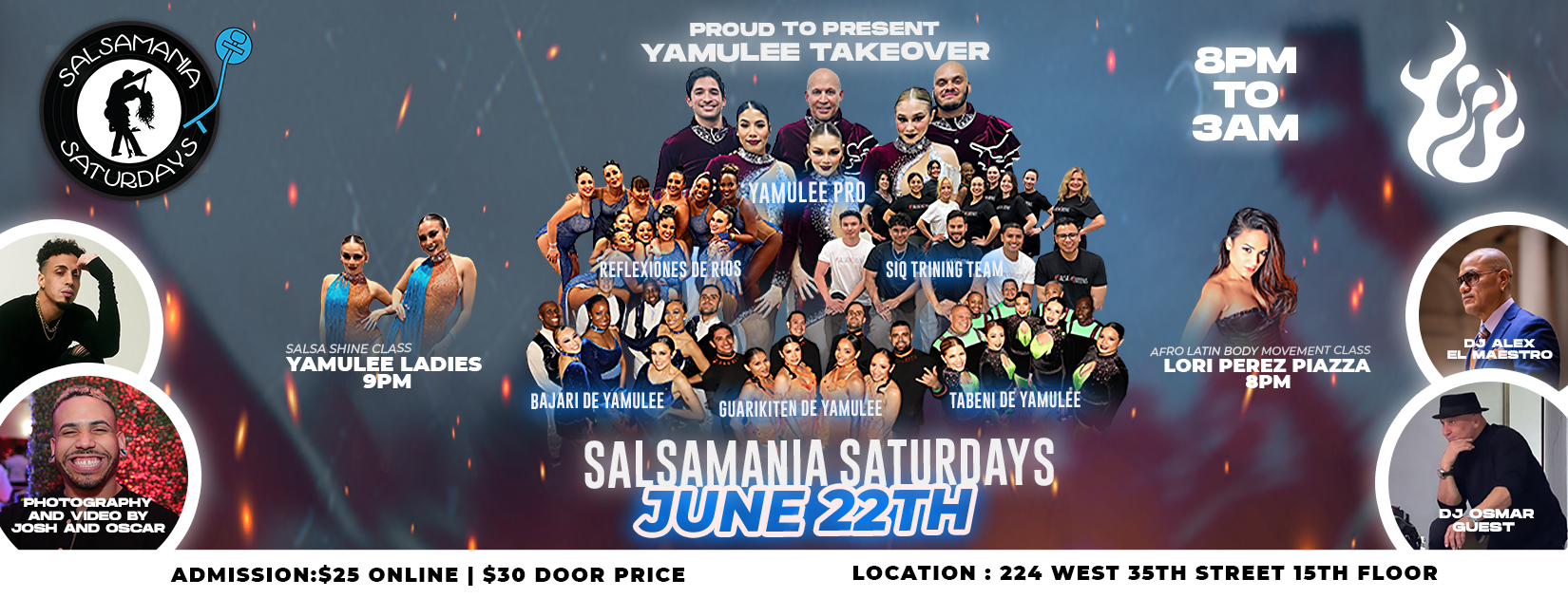 SALSAMANIA SATURDAYS JUNE 22th YAMULEE TAKEOVER