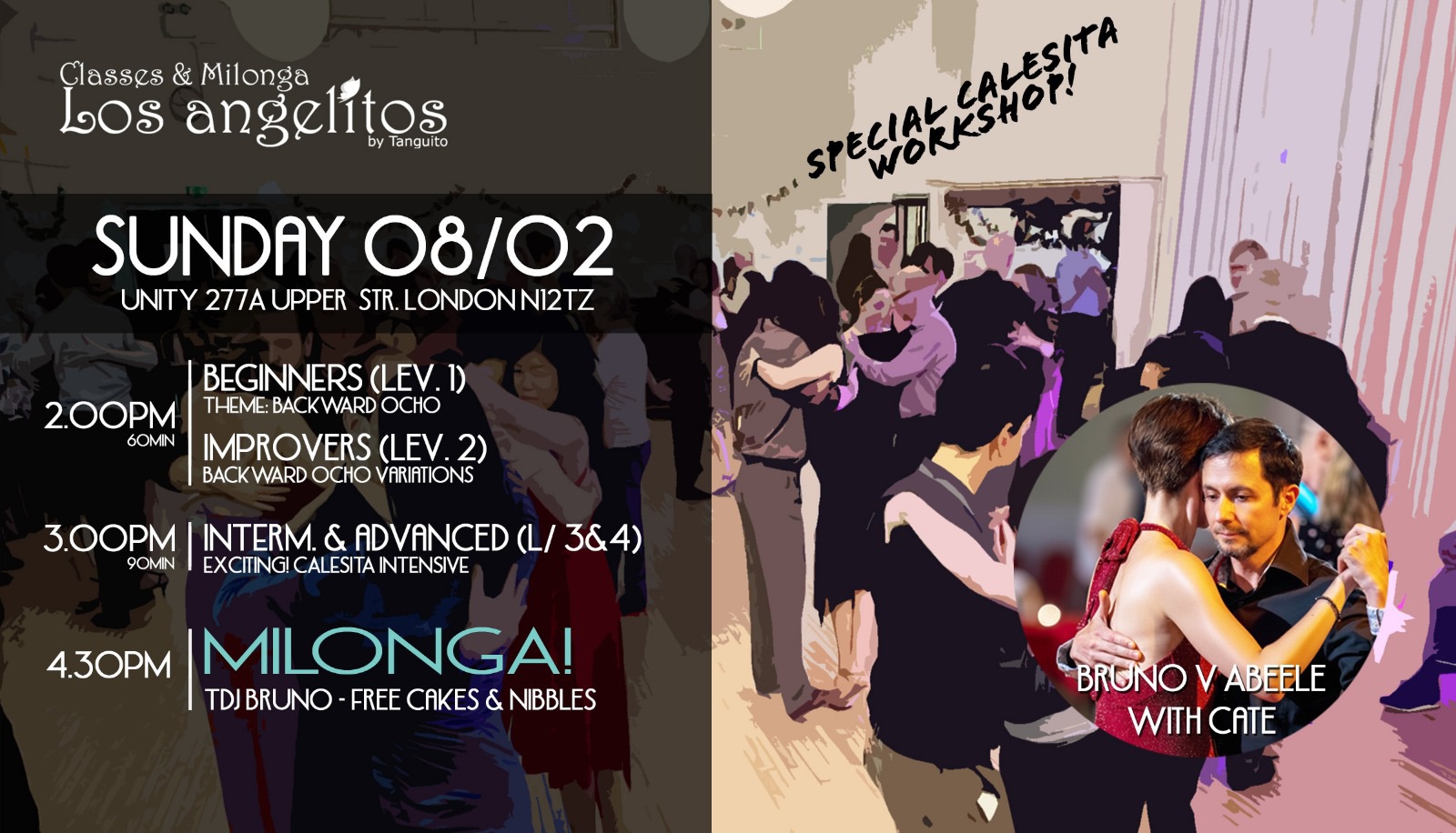 SPECIAL CALESITA intensive + MILONGA at LOS ANGELITOS!