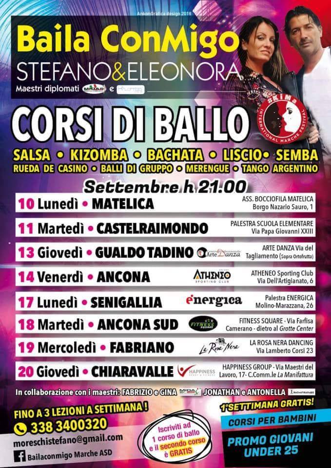 Corsi Bailaconmigo 2018 2019!