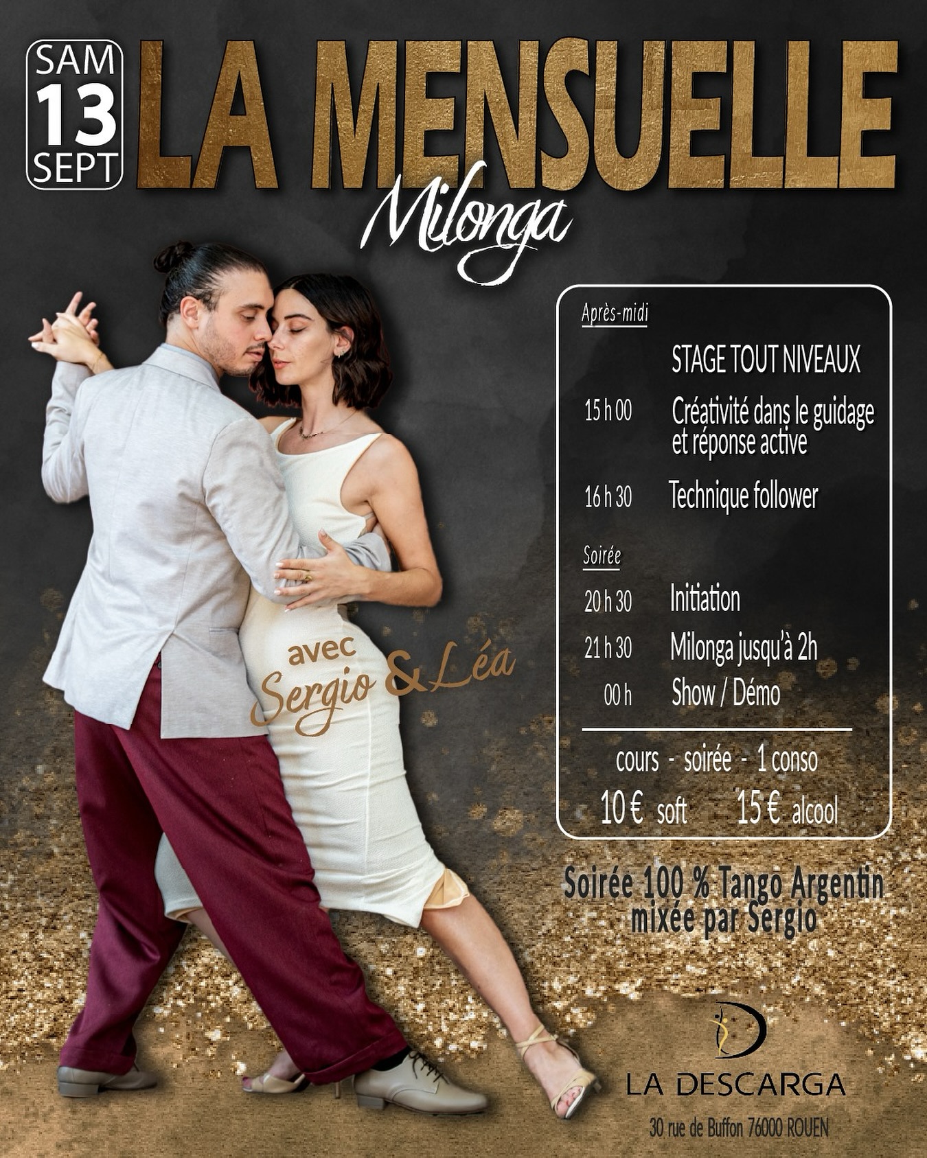 Milonga La Descarga et Stages by Lea et Sergio