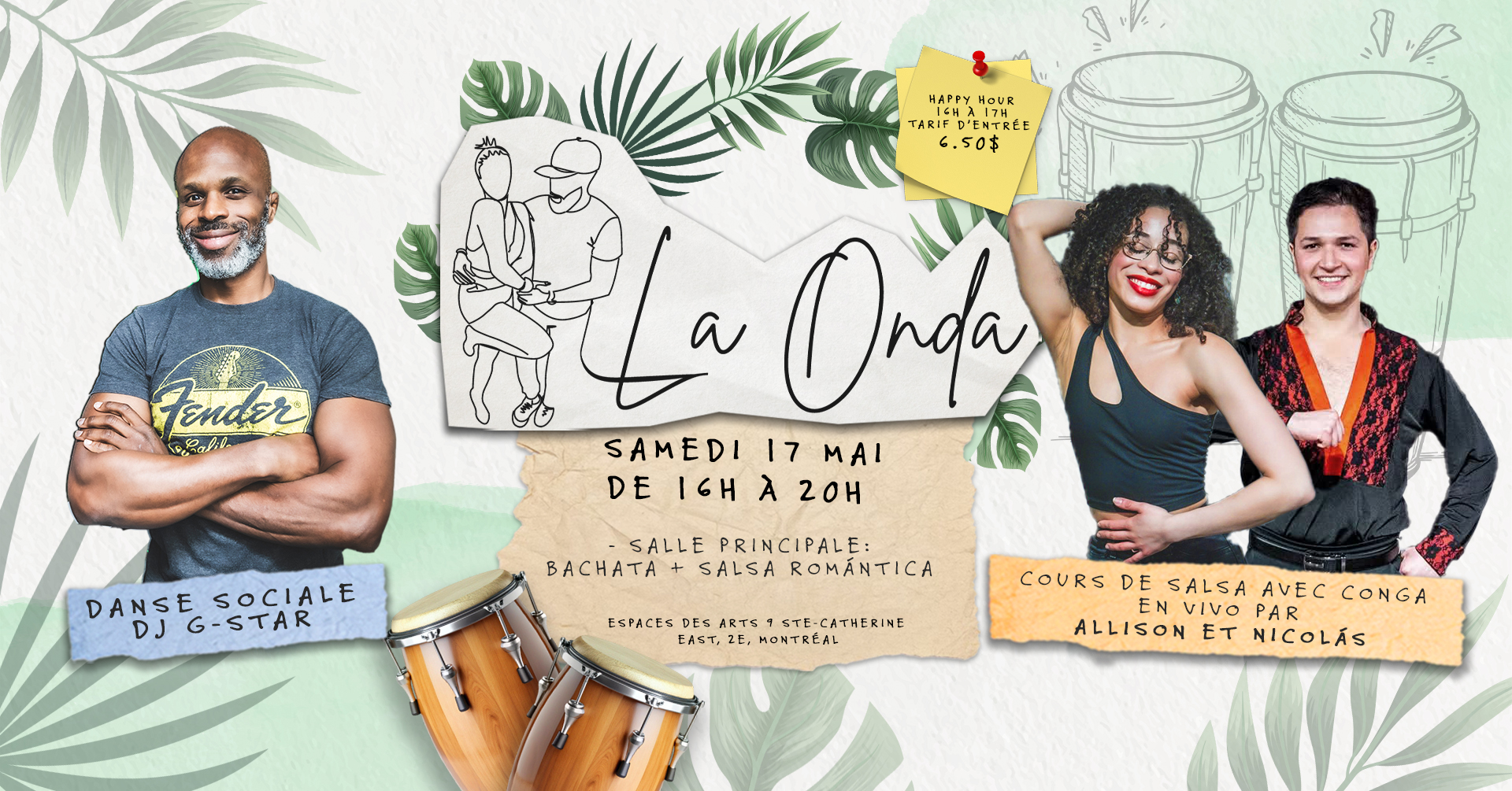 La Onda Social - 17 Mai (Salsa avec Conga) 💚🪘