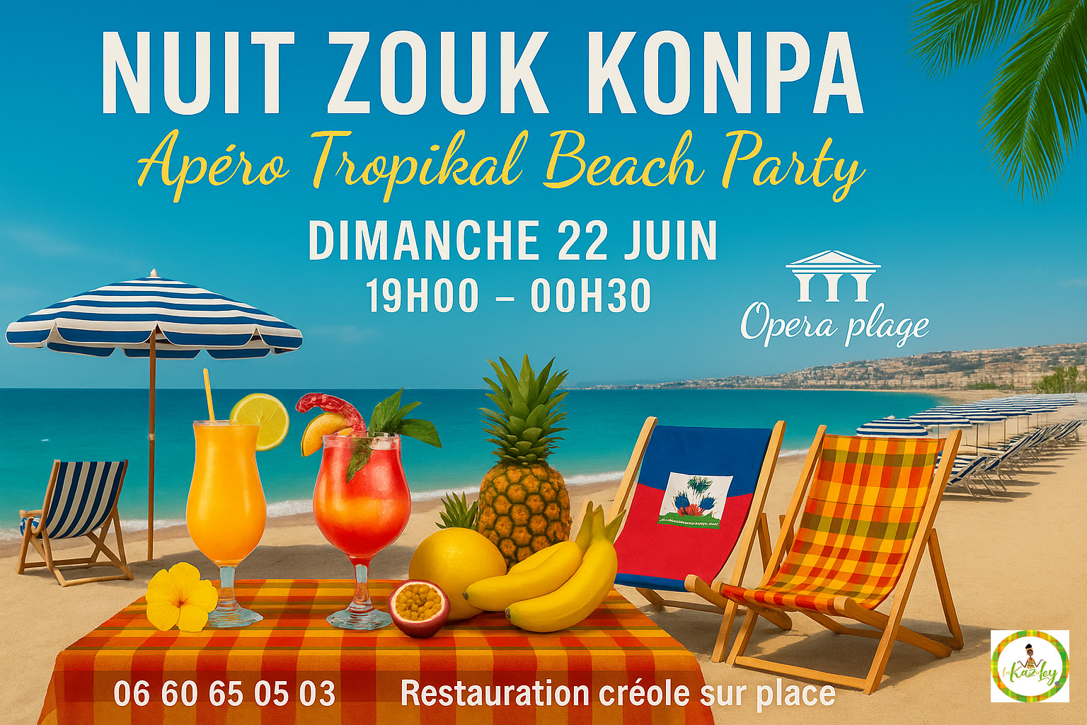 Nuit Zouk Konpa Apero Tropikal 🌟 Opera Plage Nice
