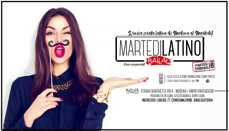18 2 Martedì Latino al Keller Ristorante & Birreria Modena