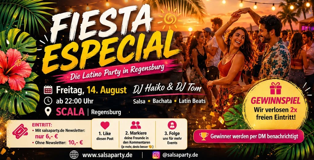 Fiesta Latina especial - best Salsa, Bachata,...