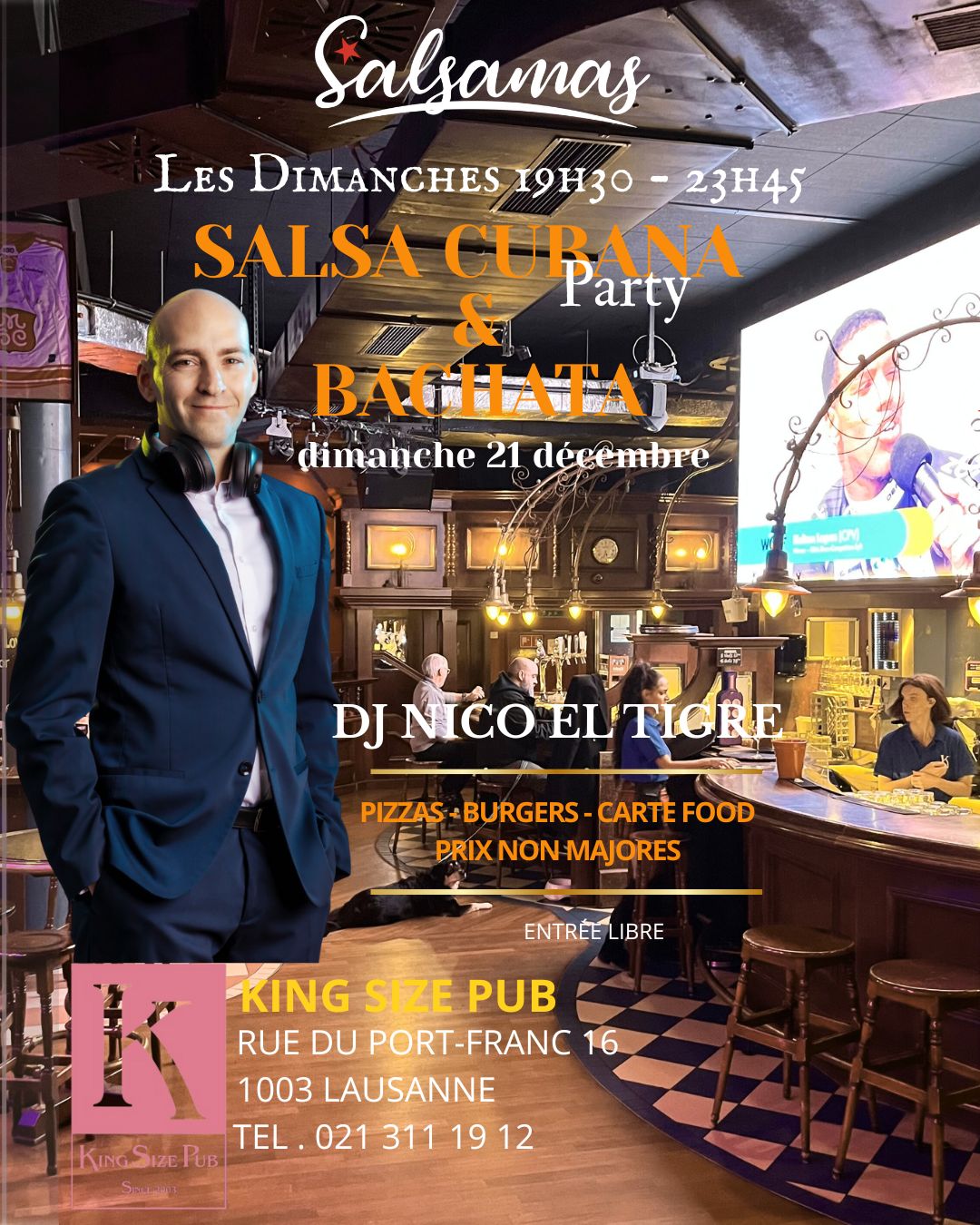 Les dimanches au King Size avec Salsamas