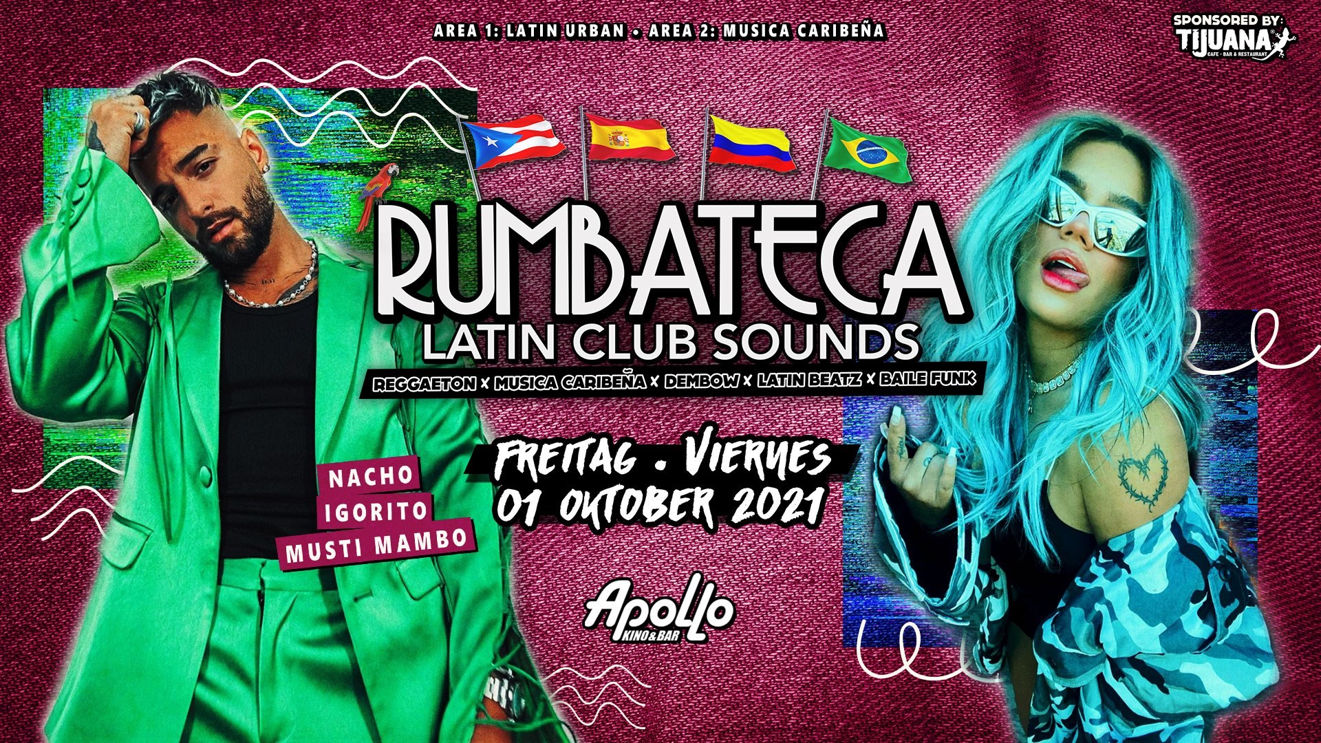 FR 01.10. • RUMBATECA • Latin Club Sounds • Apollo Aachen