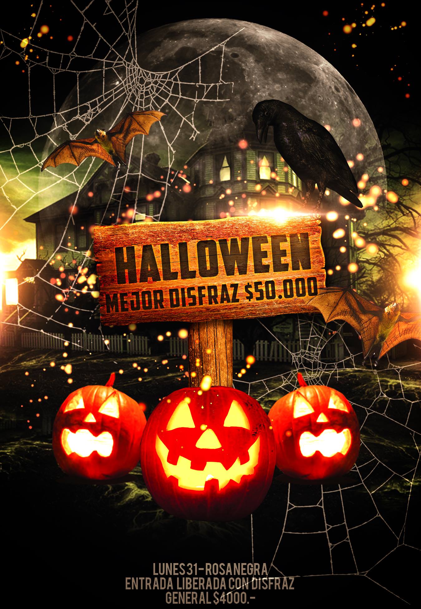 Halloween Salsero en Rosa Negra