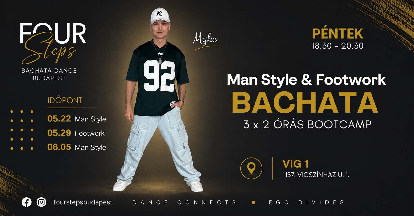 Bachata Man Style & Footwork Bootcamp