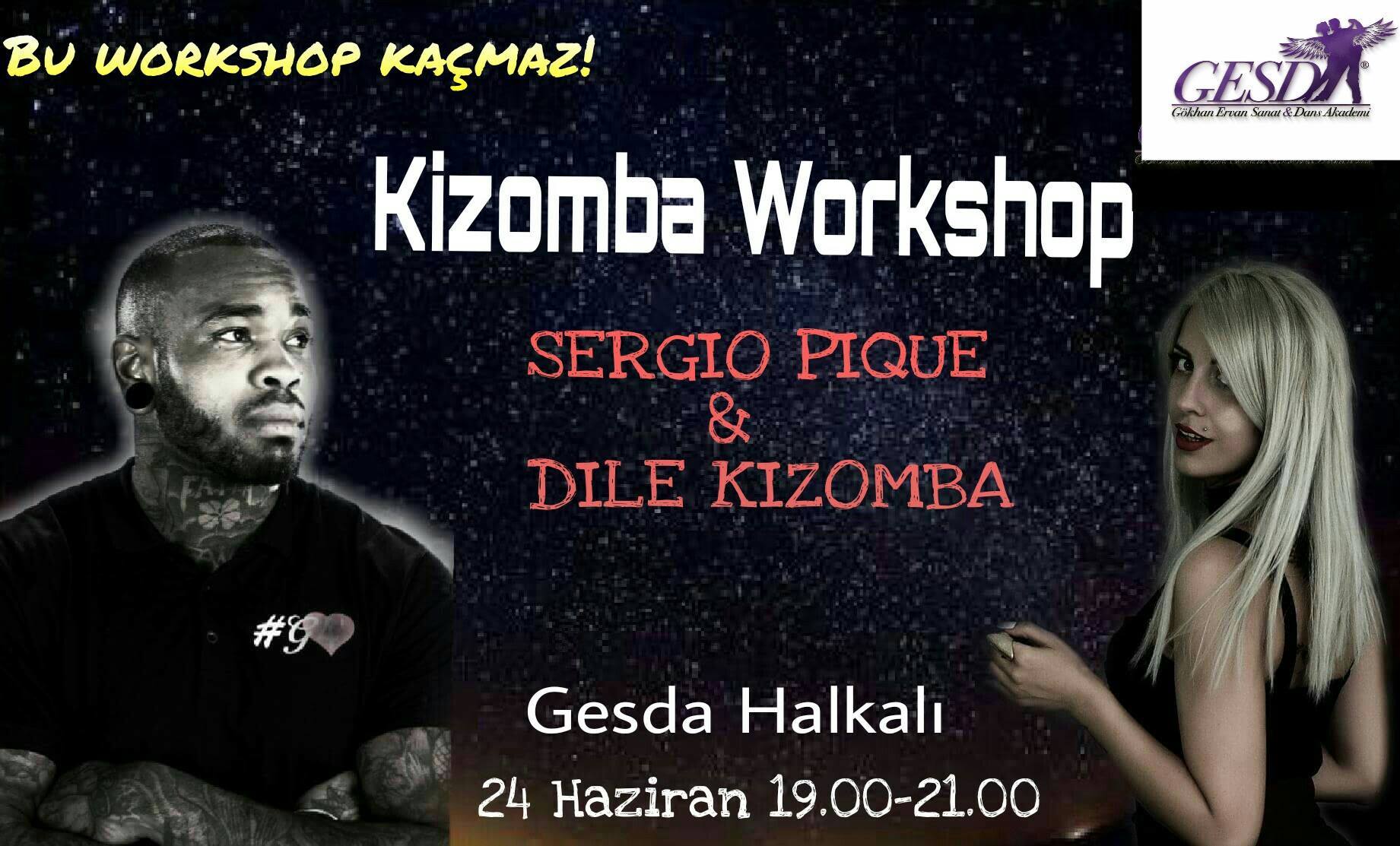 Kizomba Workshop (Sergio Pique & Dile Kizomba) Gesda Halkalı