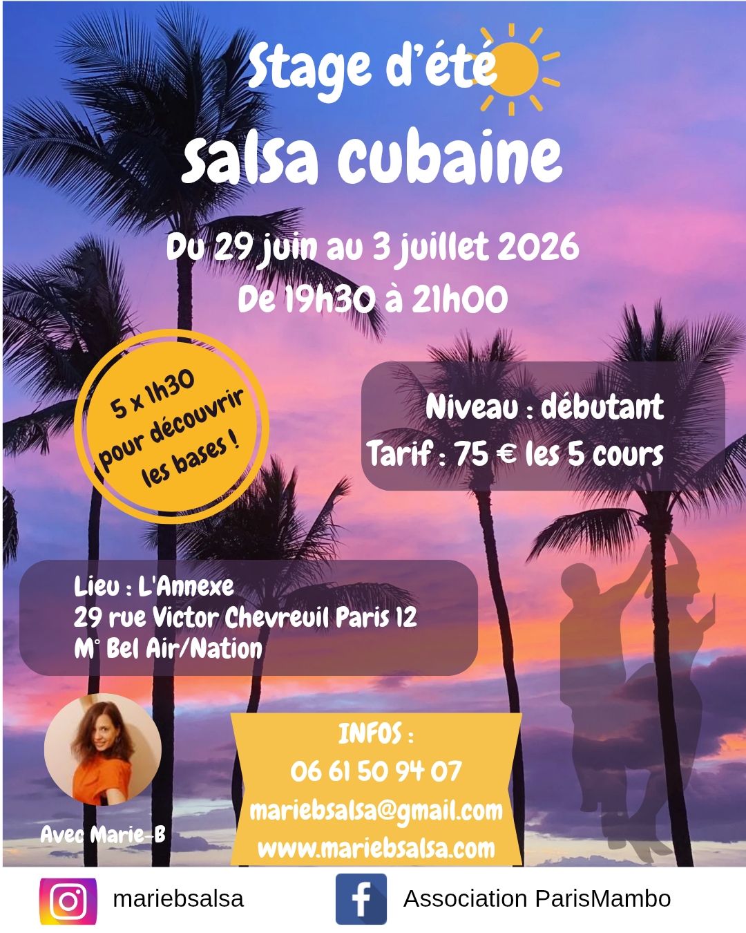 Stage de salsa cubaine "Spécial débutant" - 8ème édition