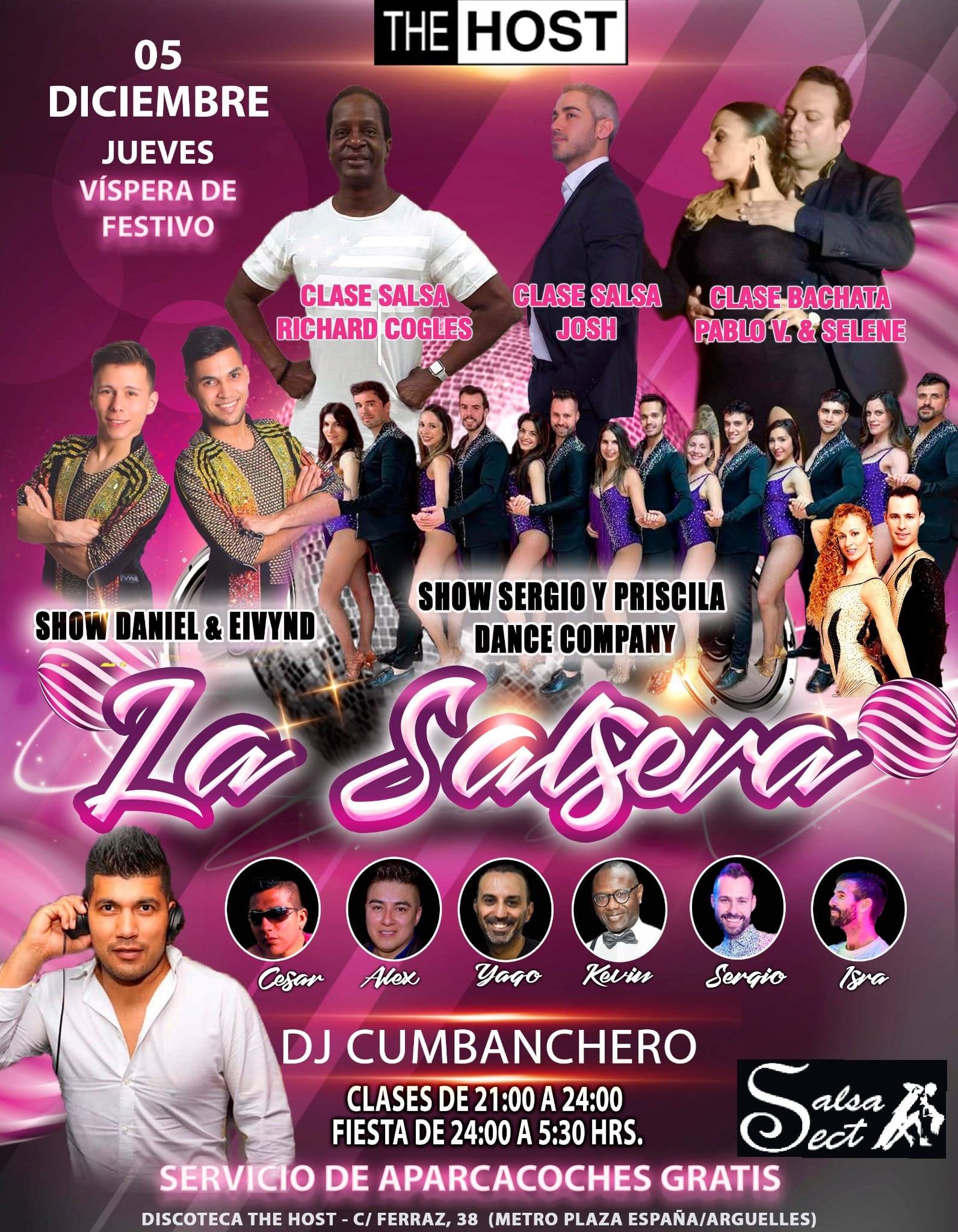La Salsera Jueves 5 de diciembre The Host (Víspera de festivo)