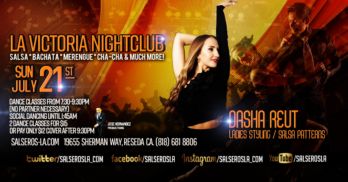 Salsa and Bachata Sunday at La Victoria Nightclub, dance classes and dancing