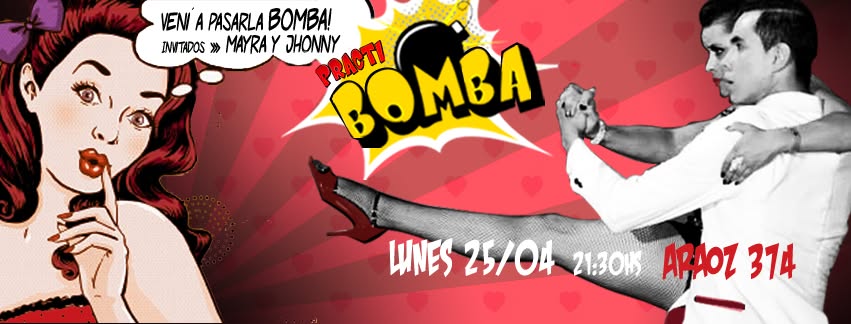 HOY! A LA PRACTI-BOMBA! Bailan Mayra Guarin y Jonny Carvajal! Dress Code: ROJO