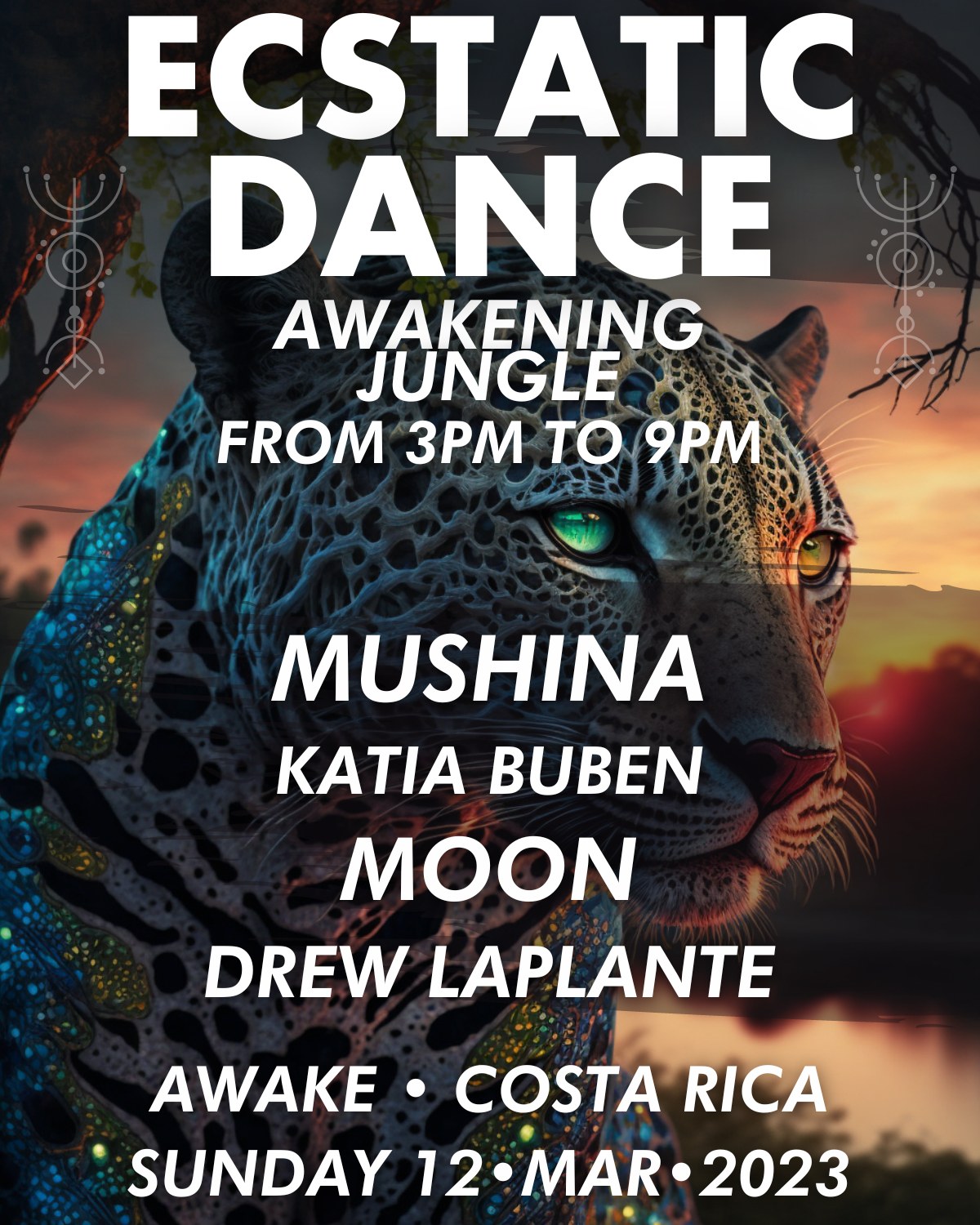 Ecstatic Awakening Jungle ••• Mushina • Katia Buben • Moon • Drew LaPlante @ AWAKE • Costa Rica