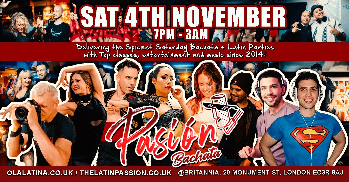Pasión Bachata - Classes & Party time - Every 1st Saturday of the month