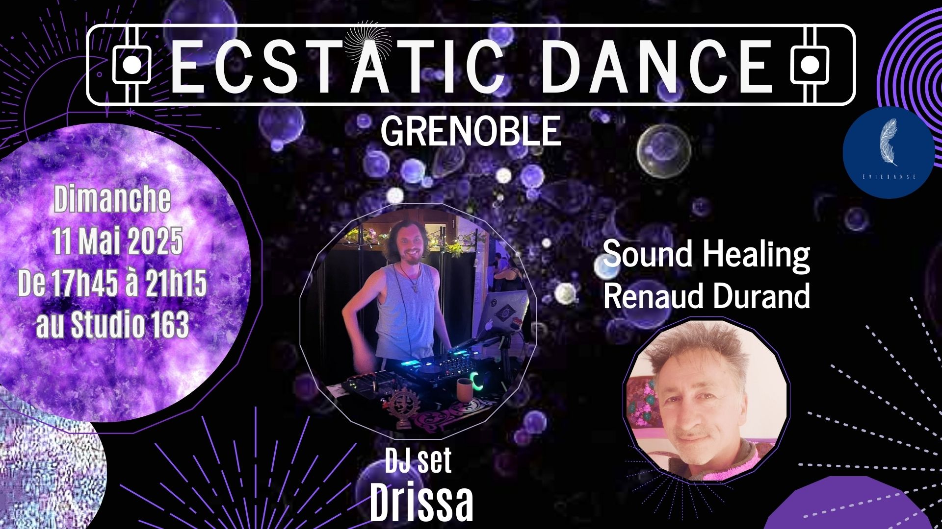 Ecstatic Dance avec DJ Drissa et Sound Healing avec Renaud Durand