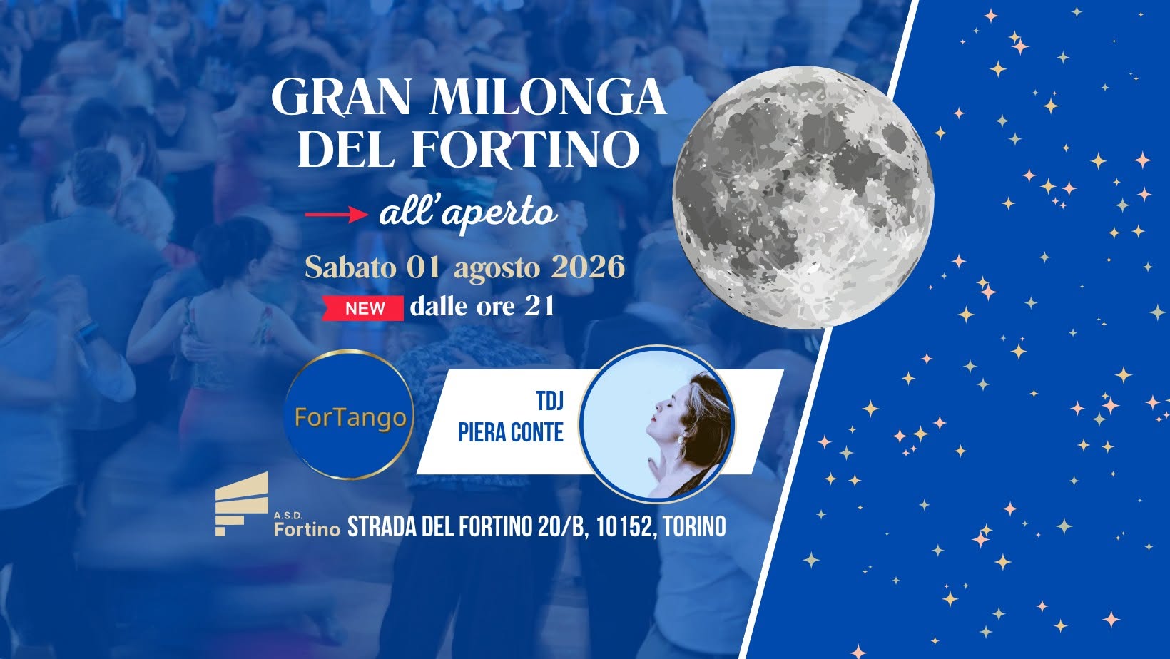 Gran Milonga Del Fortino all'aperto, Tdj Piera Conte